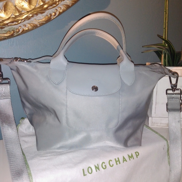 Longchamp Le Pliage Leather & Sateen Bag - Picture 4 of 8